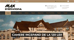 Desktop Screenshot of maxinternational.ro